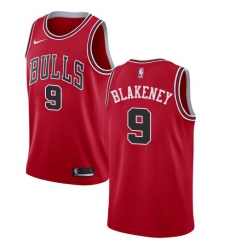 Women's Nike Chicago Bulls #9 Antonio Blakeney Swingman Red NBA Jersey - Icon Edition