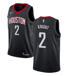 Women's Nike Houston Rockets #2 Brandon Knight Swingman Black NBA Jersey Statement Edition