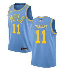 Youth Nike Los Angeles Lakers #11 Michael Beasley Swingman Blue Hardwood Classics NBA Jersey