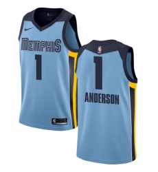 Women's Nike Memphis Grizzlies #1 Kyle Anderson Swingman Light Blue NBA Jersey Statement Edition