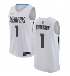 Women's Nike Memphis Grizzlies #1 Kyle Anderson Swingman White NBA Jersey - City Edition