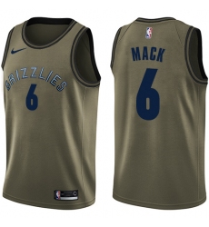Youth Nike Memphis Grizzlies #6 Shelvin Mack Swingman Green Salute to Service NBA Jersey