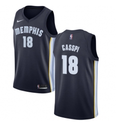 Women's Nike Memphis Grizzlies #18 Omri Casspi Swingman Navy Blue NBA Jersey - Icon Edition