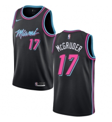 Youth Nike Miami Heat #17 Rodney McGruder Swingman Black NBA Jersey - City Edition
