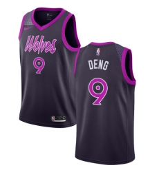 Women's Nike Minnesota Timberwolves #9 Luol Deng Swingman Purple NBA Jersey - City Edition