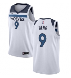 Youth Nike Minnesota Timberwolves #9 Luol Deng Swingman White NBA Jersey - Association Edition