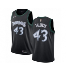 Youth Nike Minnesota Timberwolves #43 Anthony Tolliver Swingman Black Hardwood Classics Jersey