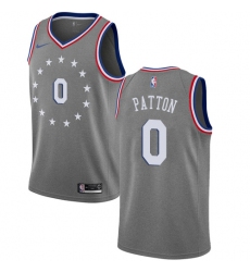 Women's Nike Philadelphia 76ers #0 Justin Patton Swingman Gray NBA Jersey - City Edition