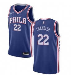 Youth Nike Philadelphia 76ers #22 Wilson Chandler Swingman Blue NBA Jersey - Icon Edition