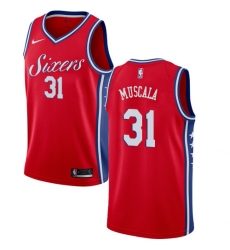 Women's Nike Philadelphia 76ers #31 Mike Muscala Swingman Red NBA Jersey Statement Edition