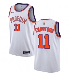 Men's Nike Phoenix Suns #11 Jamal Crawford Swingman White NBA Jersey - Association Edition