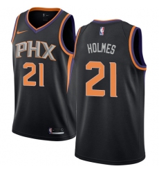 Youth Nike Phoenix Suns #21 Richaun Holmes Swingman Black NBA Jersey Statement Edition