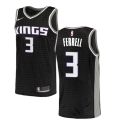 Women's Nike Sacramento Kings #3 Yogi Ferrell Swingman Black NBA Jersey Statement Edition