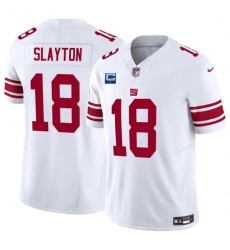Men's New York Giants #18 Darius Slayton White 2025 F.U.S.E. With 1-Star C Vapor Untouchable Limited Football Stitched Jersey