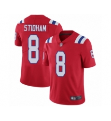 Men's New England Patriots #8 Jarrett Stidham Red Alternate Vapor Untouchable Limited Player Football Jersey