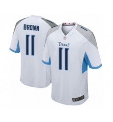 Men's Tennessee Titans #11 A.J. Brown Game White Football Jersey