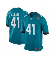 Men's Jacksonville Jaguars #41 Josh Allen Game Teal Green Alternate Football Jersey