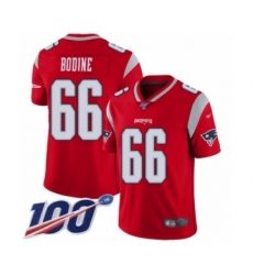 Youth New England Patriots #66 Russell Bodine Limited Red Inverted Legend 100th Season Football Jersey