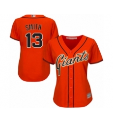Women's San Francisco Giants #13 Will Smith Authentic Orange Alternate Cool Base Baseball Jersey