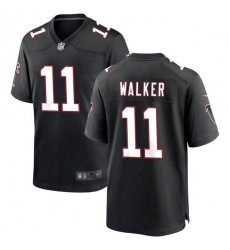 Men's Atlanta Falcons #11 Jalon Walker Black Football Stitched Game Jersey