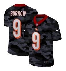 Men's Cincinnati Bengals #9 Joe Burrow Camo 2020 Nike Limited Jersey Men's Cincinnati Bengals #9 Joe Burrow Camo 2020 Nike Limited Jersey