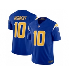 Men's Nike Los Angeles Chargers #10 Justin Herbert Royal 2023 F.U.S.E. Vapor Untouchable Limited Stitched Jersey