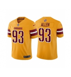 Men's Washington Commanders #93 Jonathan Allen Gold Vapor Untouchable Stitched Football Jersey Men's Washington Commanders #93 Jonathan Allen Gold Vapor Untouchable Stitched Football Jersey