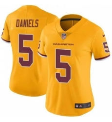 Women Washington Commanders #5 Jayden Daniels Burgundy Rush Stitched Football Jersey Women Washington Commanders #5 Jayden Daniels Burgundy Rush Stitched Football Jersey