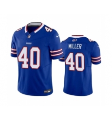 Men's Buffalo Bills #40 Von Miller Blue 2023 F.U.S.E. Vapor Untouchable Limited Stitched Jersey Men's Buffalo Bills #40 Von Miller Blue 2023 F.U.S.E. Vapor Untouchable Limited Stitched Jersey