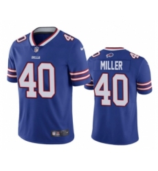Men's Buffalo Bills #40 Von Miller Blue Royal Vapor Limited Football Jersey Men's Buffalo Bills #40 Von Miller Blue Royal Vapor Limited Football Jersey