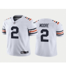 Men's Chicago Bears #2 DJ Moore White Limited Stitched Football Jersey Men's Chicago Bears #2 DJ Moore White Limited Stitched Football Jersey