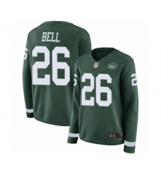 Women's New York Jets #26 Le Veon Bell Limited Green Therma Long Sleeve Football Jersey Women's New York Jets #26 Le Veon Bell Limited Green Therma Long Sleeve Football Jersey