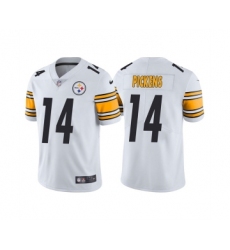 Men's Pittsburgh Steelers #14 George Pickens White Vapor Untouchable Limited Stitched Jersey Men's Pittsburgh Steelers #14 George Pickens White Vapor Untouchable Limited Stitched Jersey
