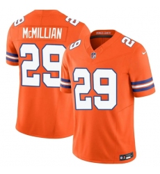 Men's Denver Broncos #29 Ja'Quan McMillan Orange Mile High Collection 1977 Throwback Vapor Limited Football Stitched Jersey