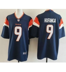 Men's Denver Broncos #9 Talanoa Hufanga Limited Navy Vapor Jersey