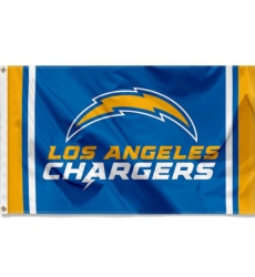 2Pcs Los Angeles Chargers Wordmark 3x5 Outdoor Flag