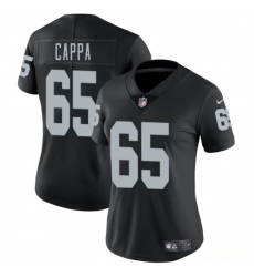 Women's Las Vegas Raiders #65 Alex Cappa Black 2025 Vapor Football Stitched Jersey(Run Small)