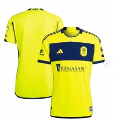 Mens Nashville SC adidas Yellow 2024 The 615 Kit Authentic Jersey