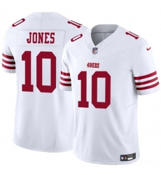 Men's San Francisco 49ers #10 Mac Jones White 2025 F.U.S.E. Vapor Untouchable Limited Football Stitched Jersey