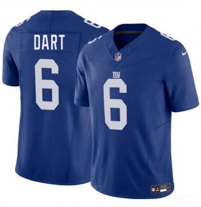 Youth New York Giants #6 Jaxson Dart Blue 2025 Draft F U S E Vapor Untouchable Limited Stitched Jersey