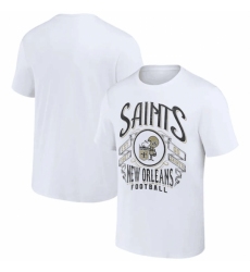 Men's New Orleans Saints White X Darius Rucker Collection Vintage Football T Shirt