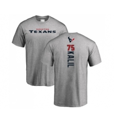 Football Houston Texans #75 Matt Kalil Ash Backer T-Shirt