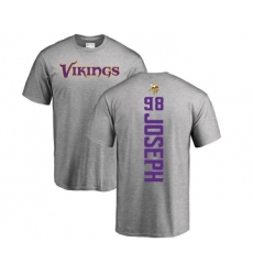 Football Minnesota Vikings #98 Linval Joseph Ash Backer T-Shirt