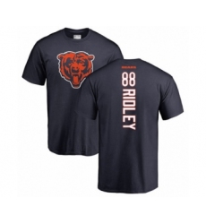 Football Chicago Bears #88 Riley Ridley Navy Blue Backer T-Shirt
