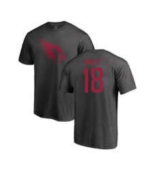 Football Arizona Cardinals #18 Kevin White Ash One Color T-Shirt