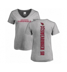 NFL Women's Nike Arizona Cardinals #35 D.J. Swearinger SR Ash Backer V-Neck T-Shirt