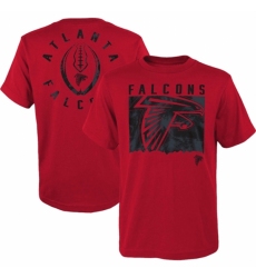 Men's Atlanta Falcons Red Preschool Liquid Camo Logo T Shirt