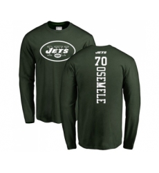 Football New York Jets #70 Kelechi Osemele Green Backer Long Sleeve T-Shirt