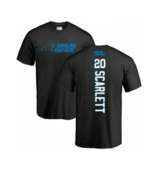 Football Carolina Panthers #20 Jordan Scarlett Black Backer T-Shirt