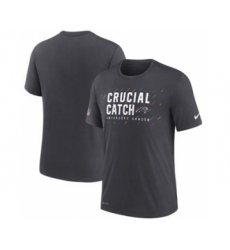 Men's Carolina Panthers Charcoal 2021 Crucial Catch Performance T-Shirt